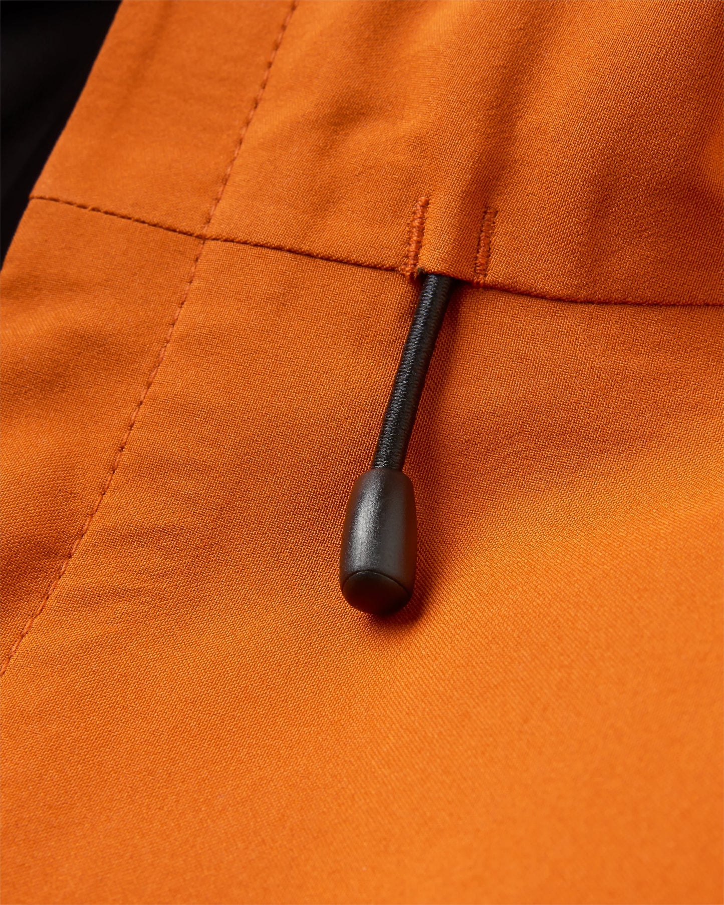 Five Season Recycled Waterproof Jacket - Sunset Orange - Flatlay