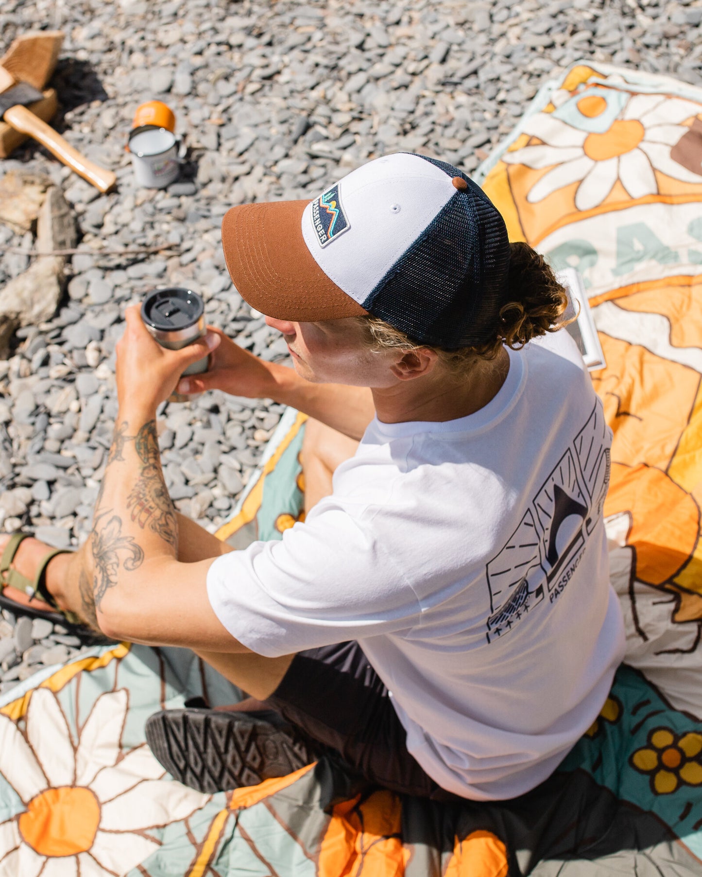 Made To Roam Trucker Cap - Rich Navy/Rubber - Lifestyle - Male