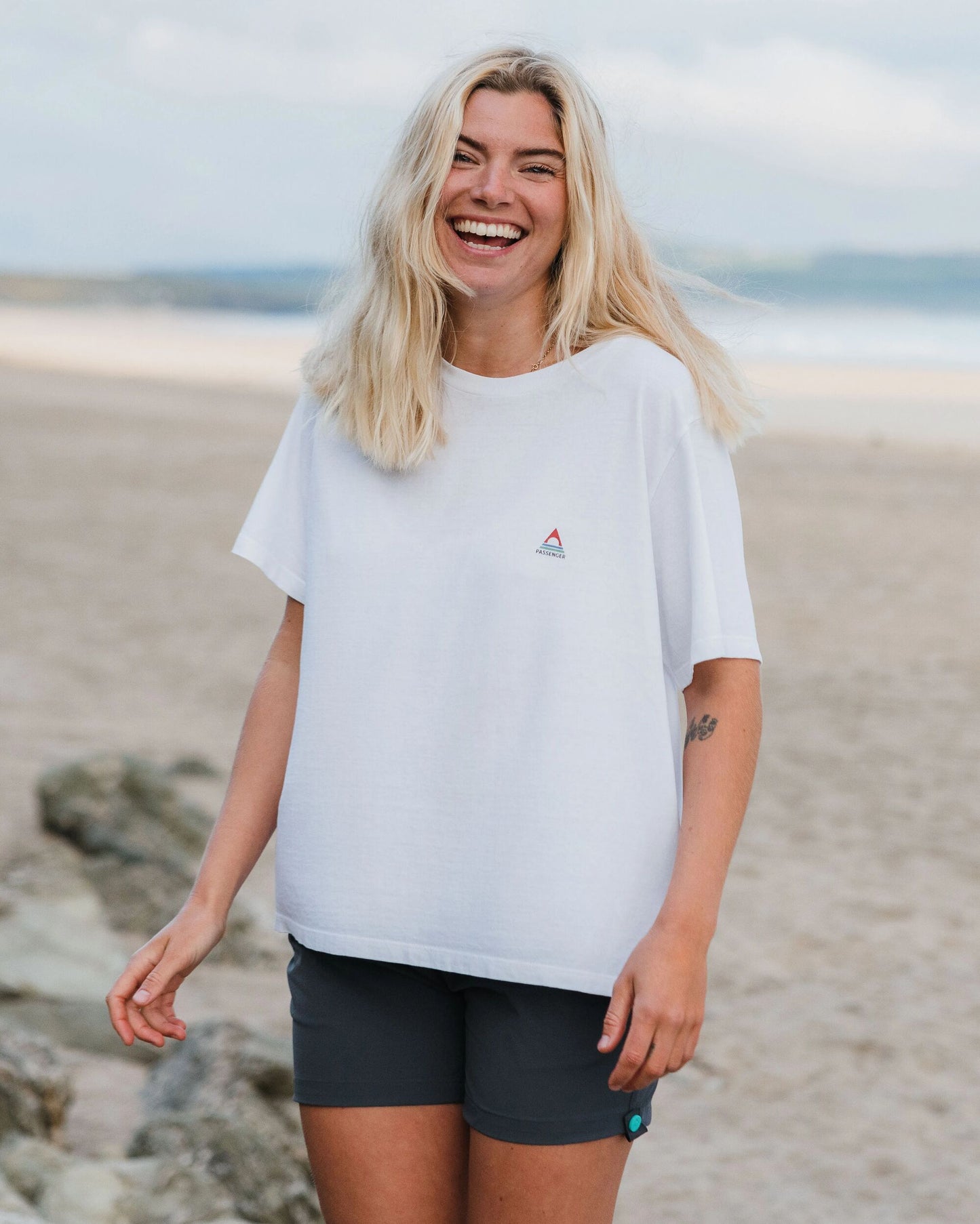 Classic Recycled Cotton T-Shirt - White - Lifestyle