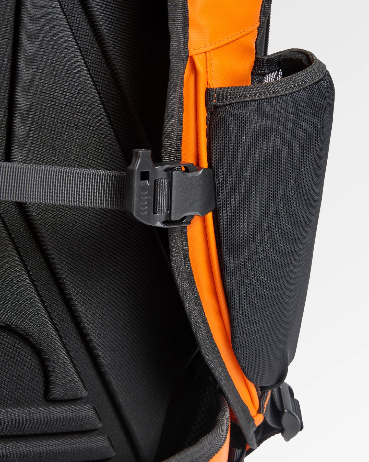 Atlas Recycled Backpack Duffel - Sunrise Orange - Flatlay