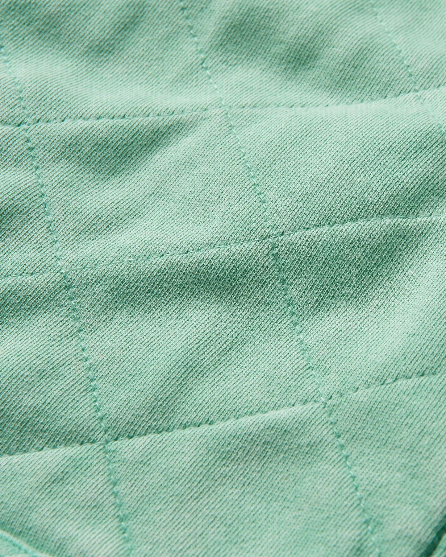 Clementine Quilted Zip-Through - Green Spruce - Flatlay