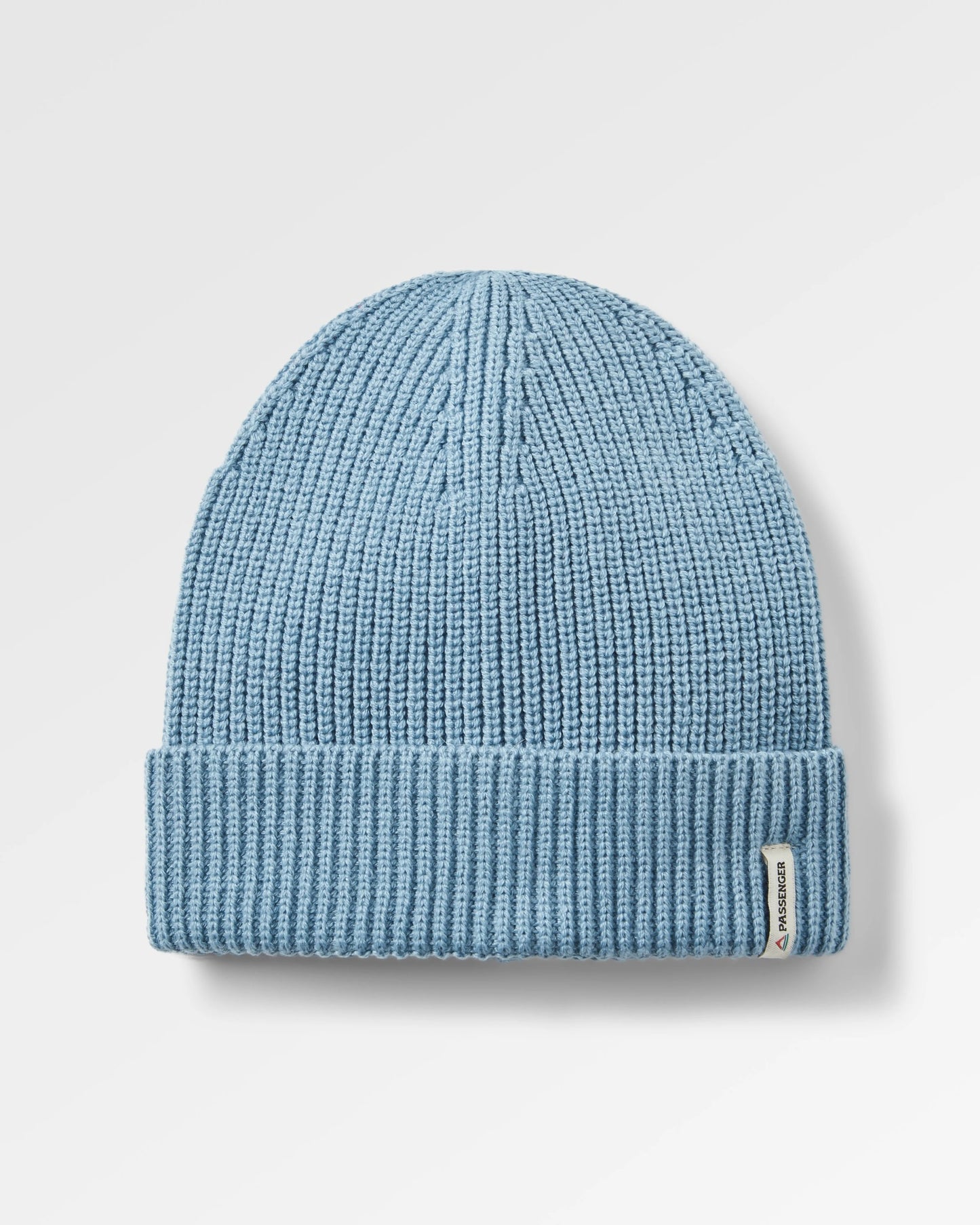 Compass Recycled Beanie - Ice Blue - Flatlay