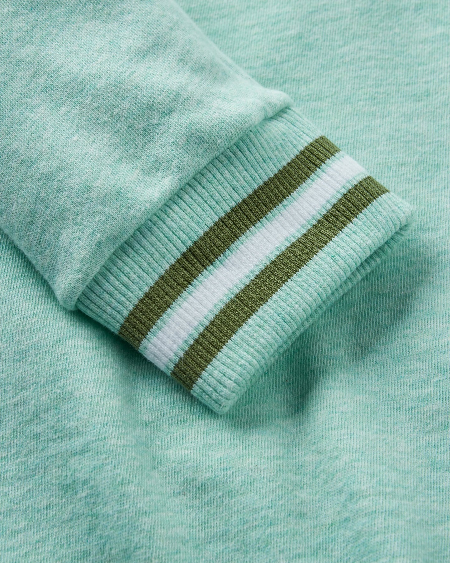 Fade Organic Cotton Sweatshirt - Aqua Marl