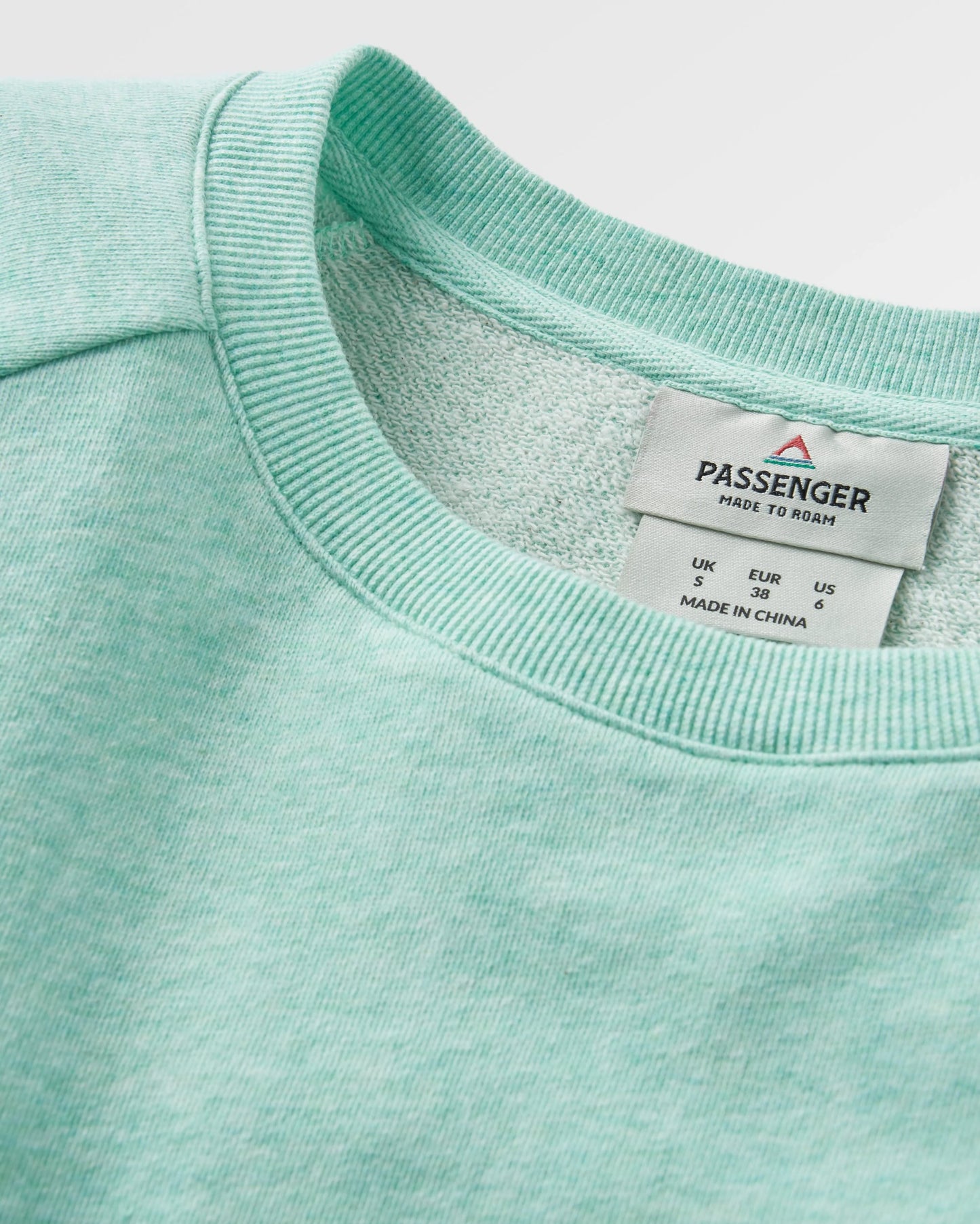 Fade Organic Cotton Sweatshirt - Aqua Marl