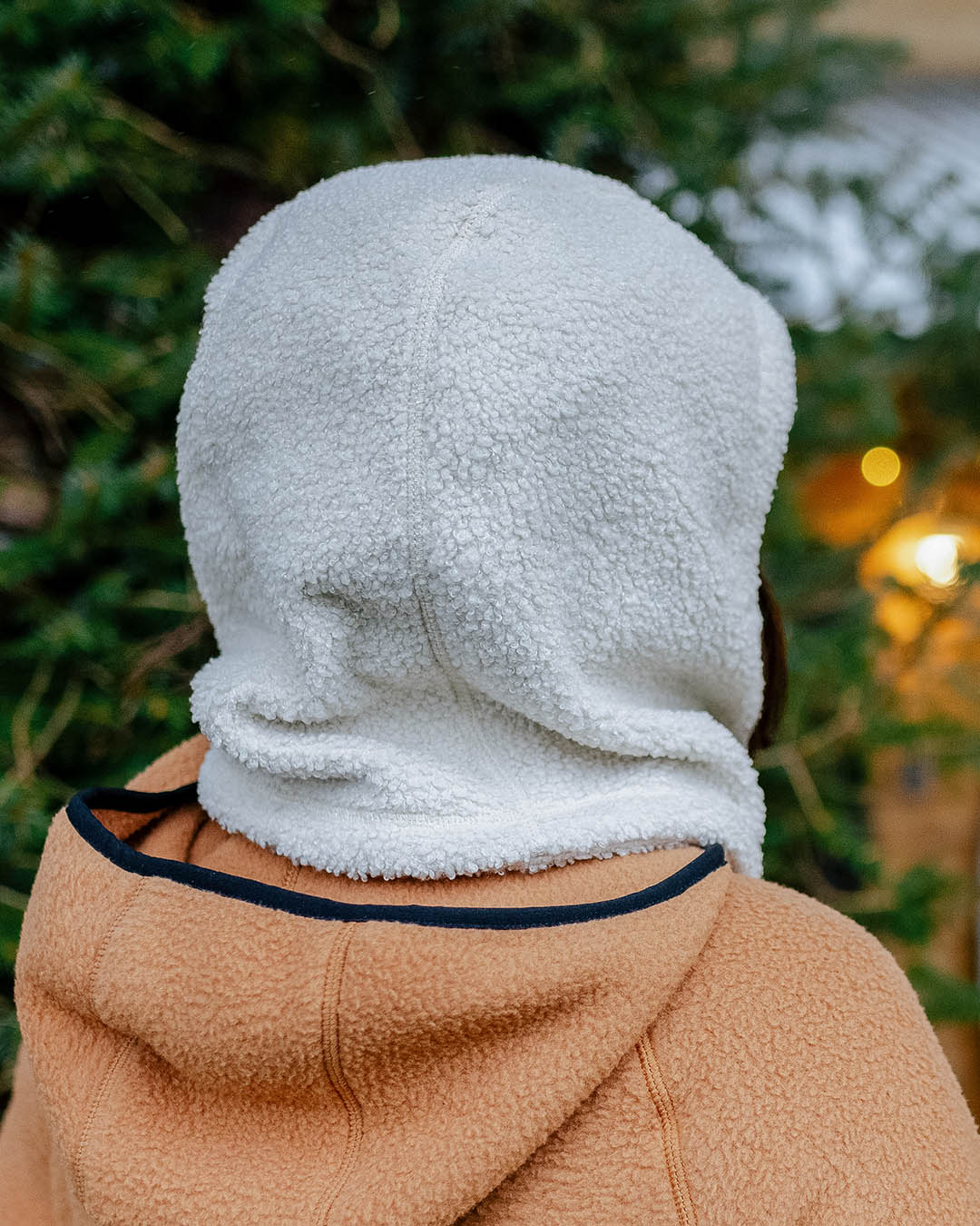 Snowdrift Recycled Polar Fleece Hood - Birch - Lifestyle - Female