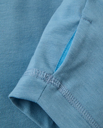 Roamscreen UPF50 LS T-Shirt - Faded Denim - Flatlay