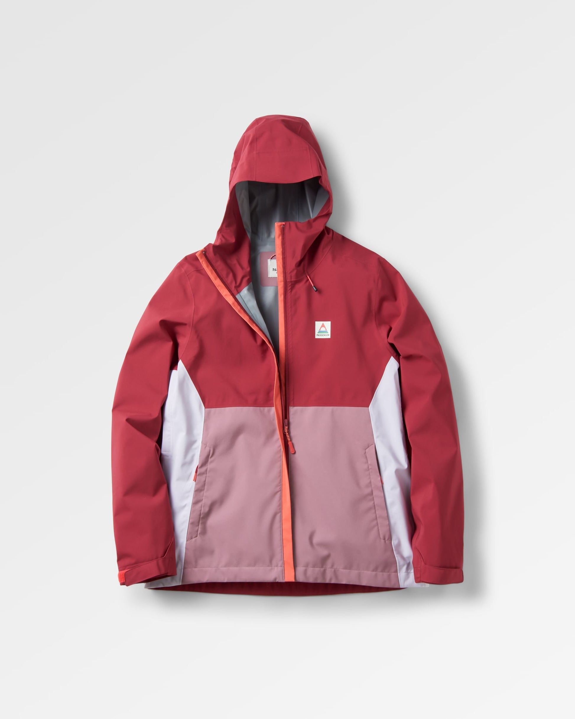 Rainstorm Recycled Waterproof Jacket - Forest Berry/Berry - Flatlay