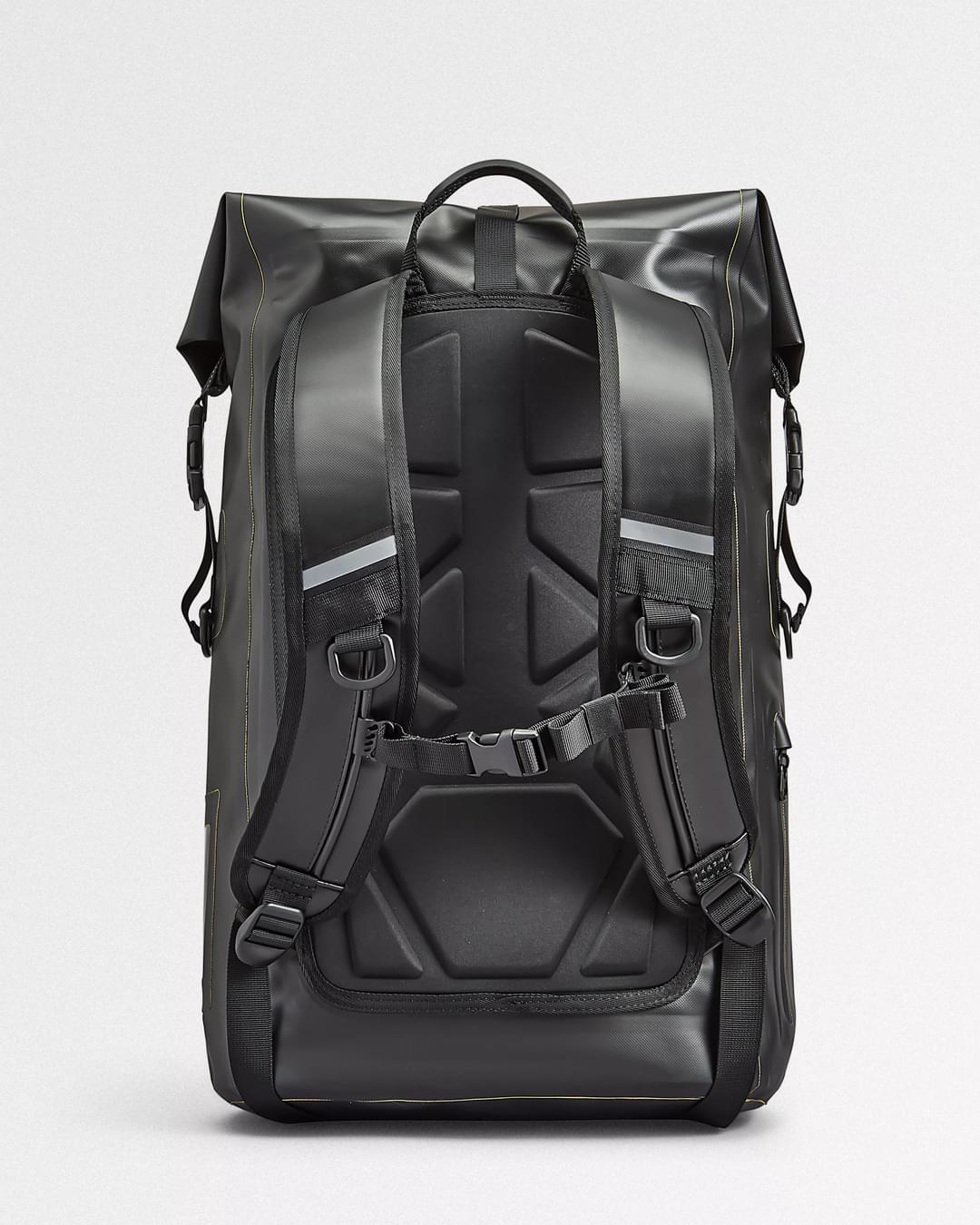 Tide 25L Recycled Dry Bag Backpack - Black - Flatlay