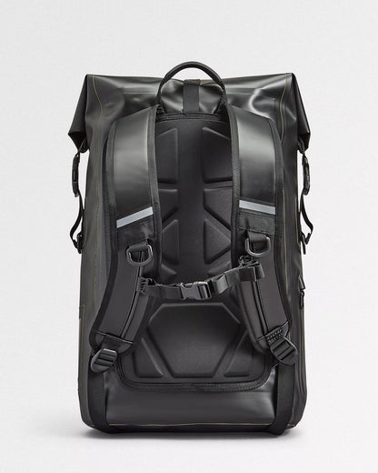 Tide 25L Recycled Dry Bag Backpack - Black - Flatlay