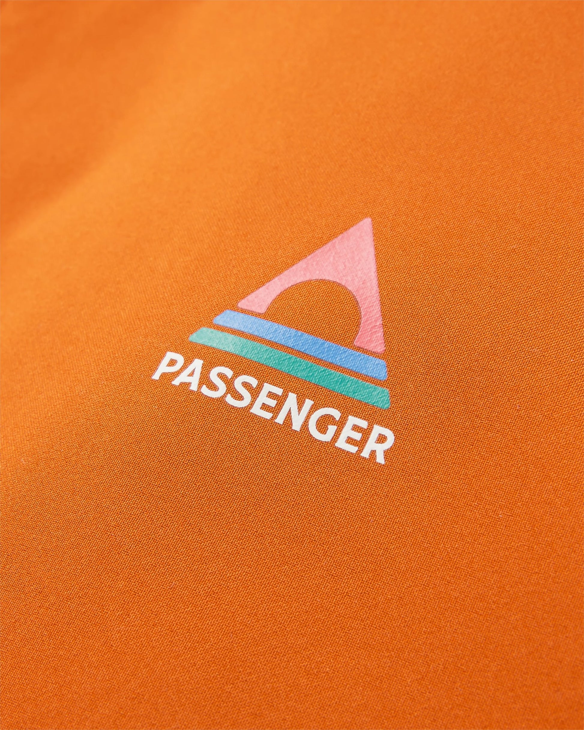 Five Season Recycled Waterproof Jacket - Sunset Orange - Flatlay