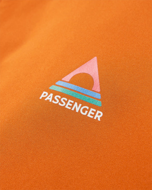 Five Season Recycled Waterproof Jacket - Sunset Orange - Flatlay