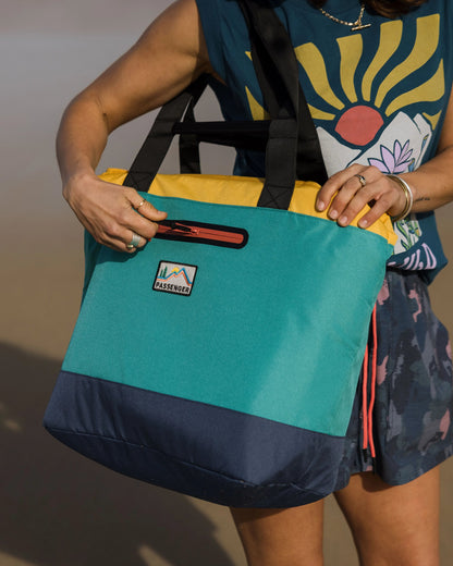 Tote Recycled Cooler Bag - Multi Primary - Lifestyle - Female