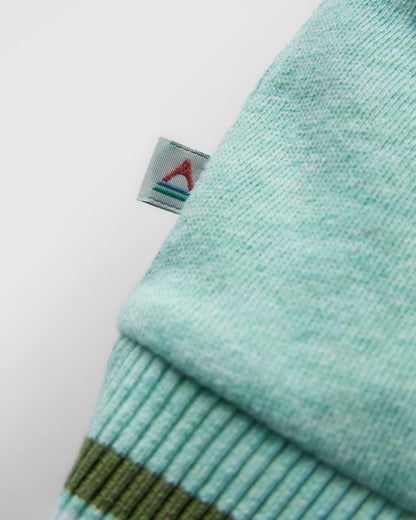 Fade Organic Cotton Sweatshirt - Aqua Marl