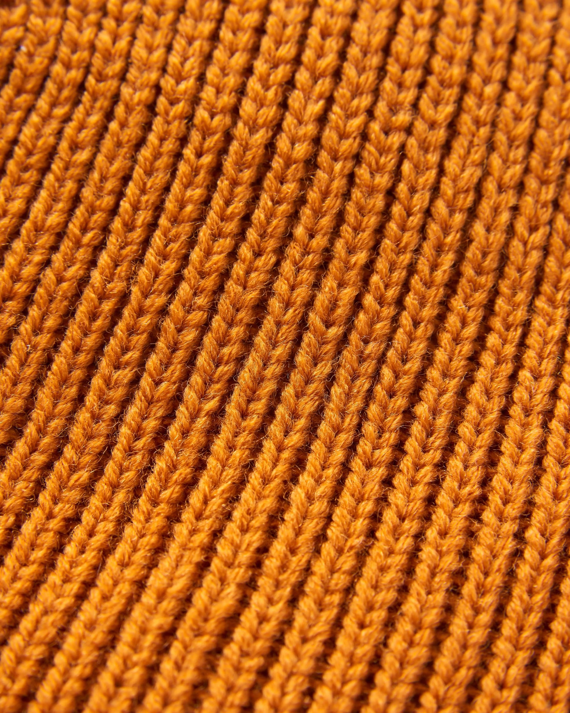 Passenger Recycled Beanie - Retro Orange - Flatlay