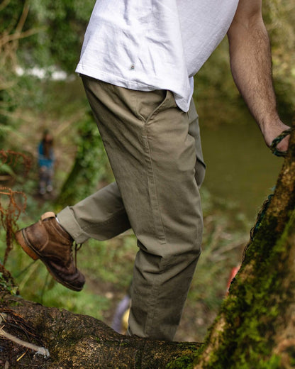 365 Organic Cotton Trouser - Dusty Olive
