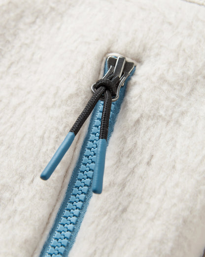 North Coast Vista 2.0 Full Zip Recycled Sherpa Fleece - Oatmeal - Flatlay