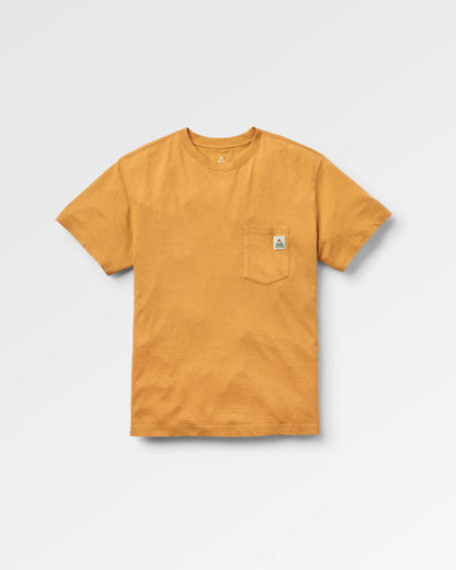 Heritage Recycled Relaxed Fit T-Shirt - Spruce Yellow Marl - Flatlay