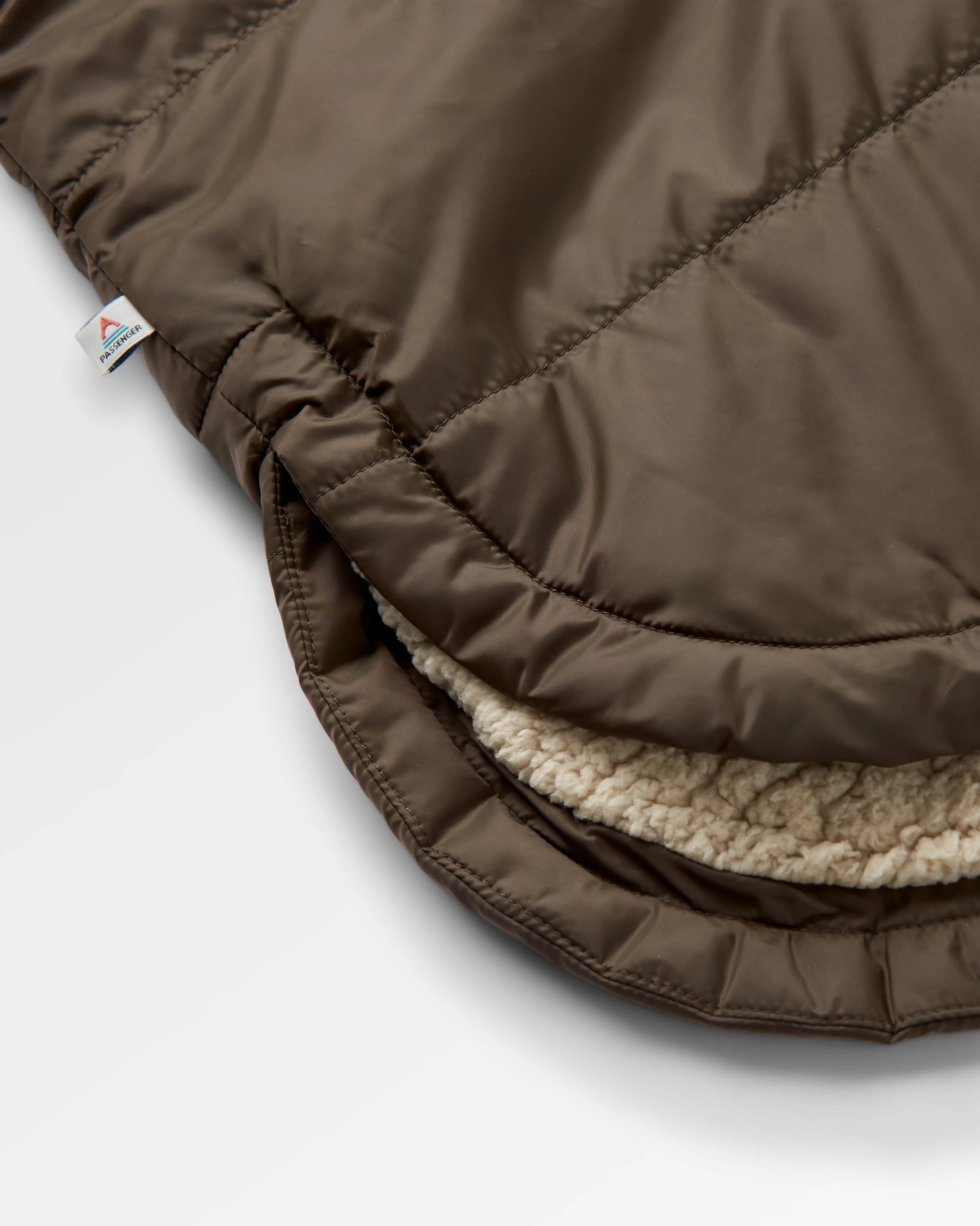 Flora Recycled Sherpa Lined Parka - Coffee - Flatlay