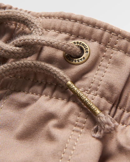 Drifter Organic Twill Short - Taupe - Flatlay