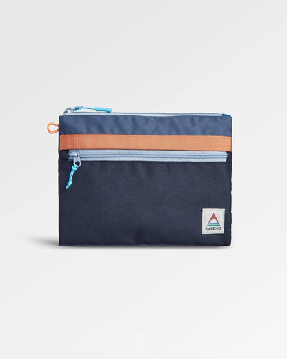Essentials Recycled Pouch - Dark Denim/ Deep Navy - Flatlay