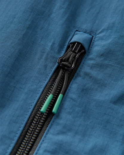 Seek Out Water Resistant Jacket - Dark Denim - Flatlay