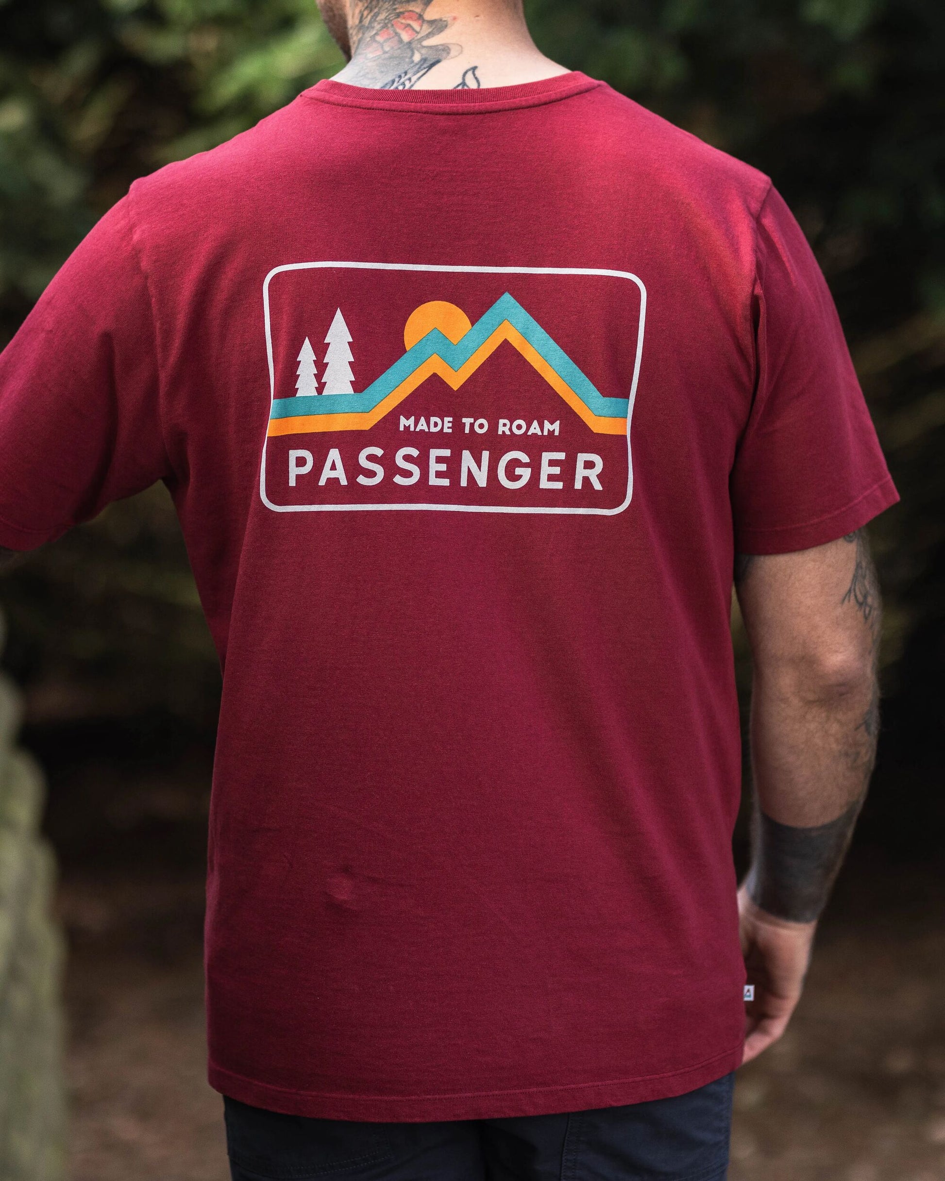 Made to Roam Recycled Cotton T-Shirt - Forest Berry