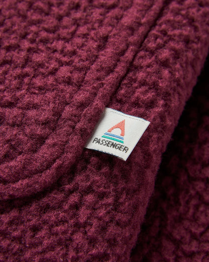 Backcountry Recycled Sherpa Fleece Shirt - Fig - Flatlay