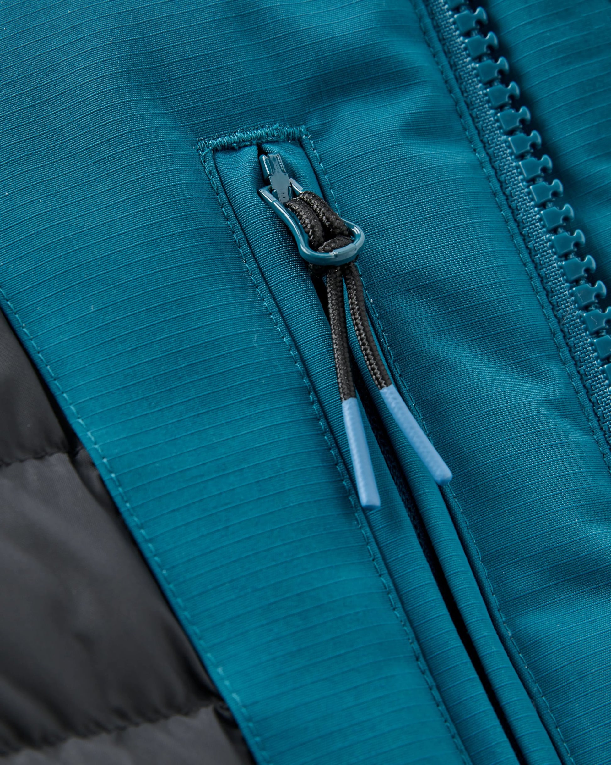 Cloudmont Recycled Waterproof Down Parka - Tidal Blue - Flatlay