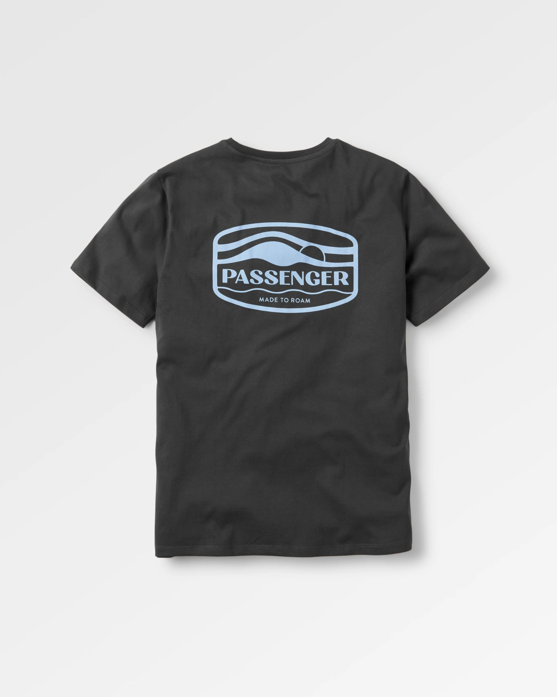 Rambler Recycled Cotton T-Shirt - Black - Flatlay