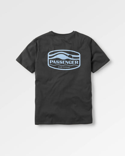 Rambler Recycled Cotton T-Shirt - Black - Flatlay