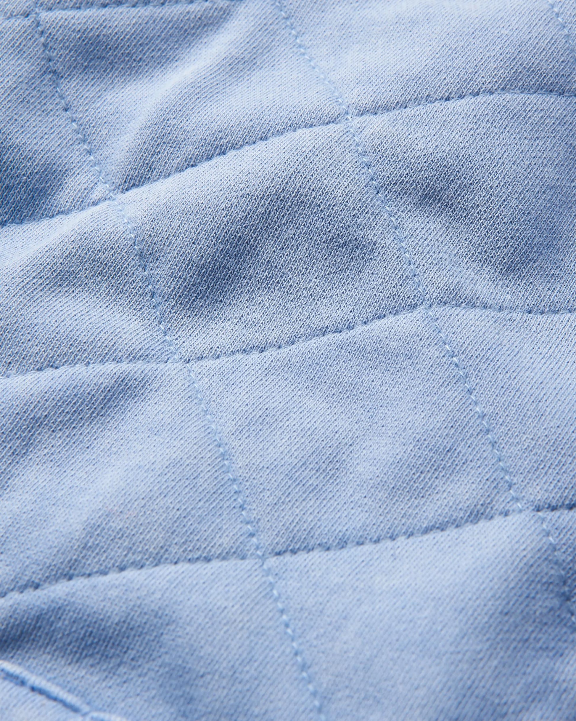 Clementine Quilted Zip-Through - Cornflower - Flatlay