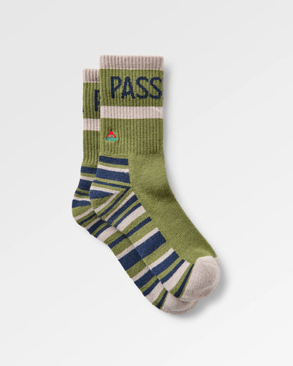 Tahoma Active Socks - Khaki - Flatlay
