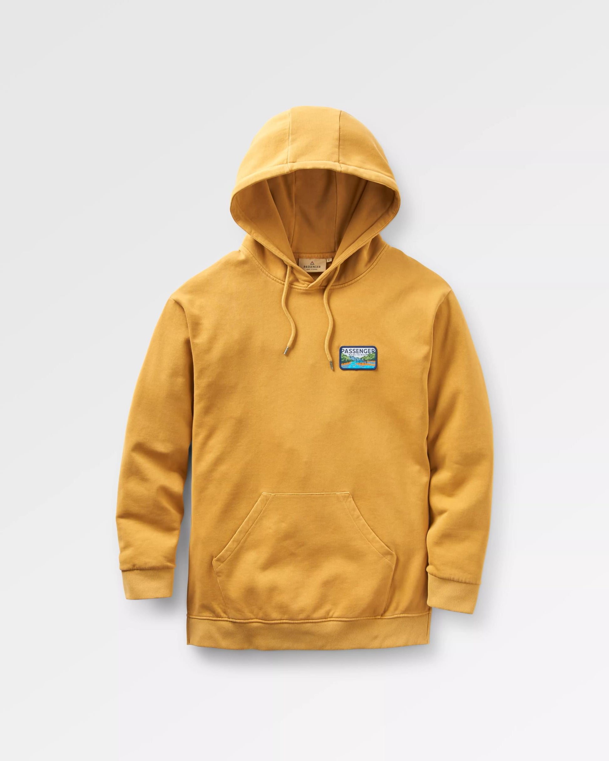 Love The Wild Hoodie - Mustard Gold - Flatlay