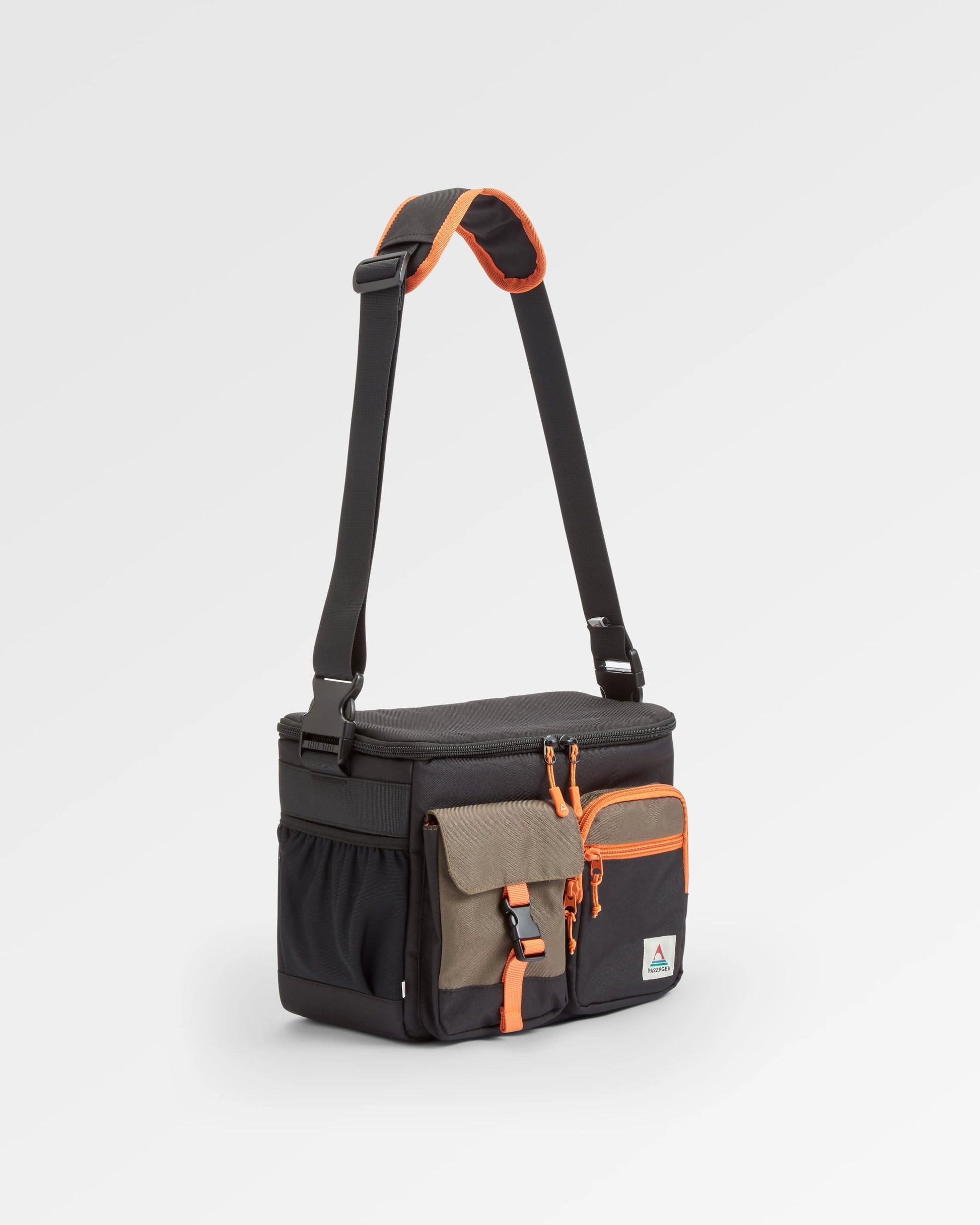 Boondocker Recycled Camera Bag - True Black/ Khaki - Flatlay