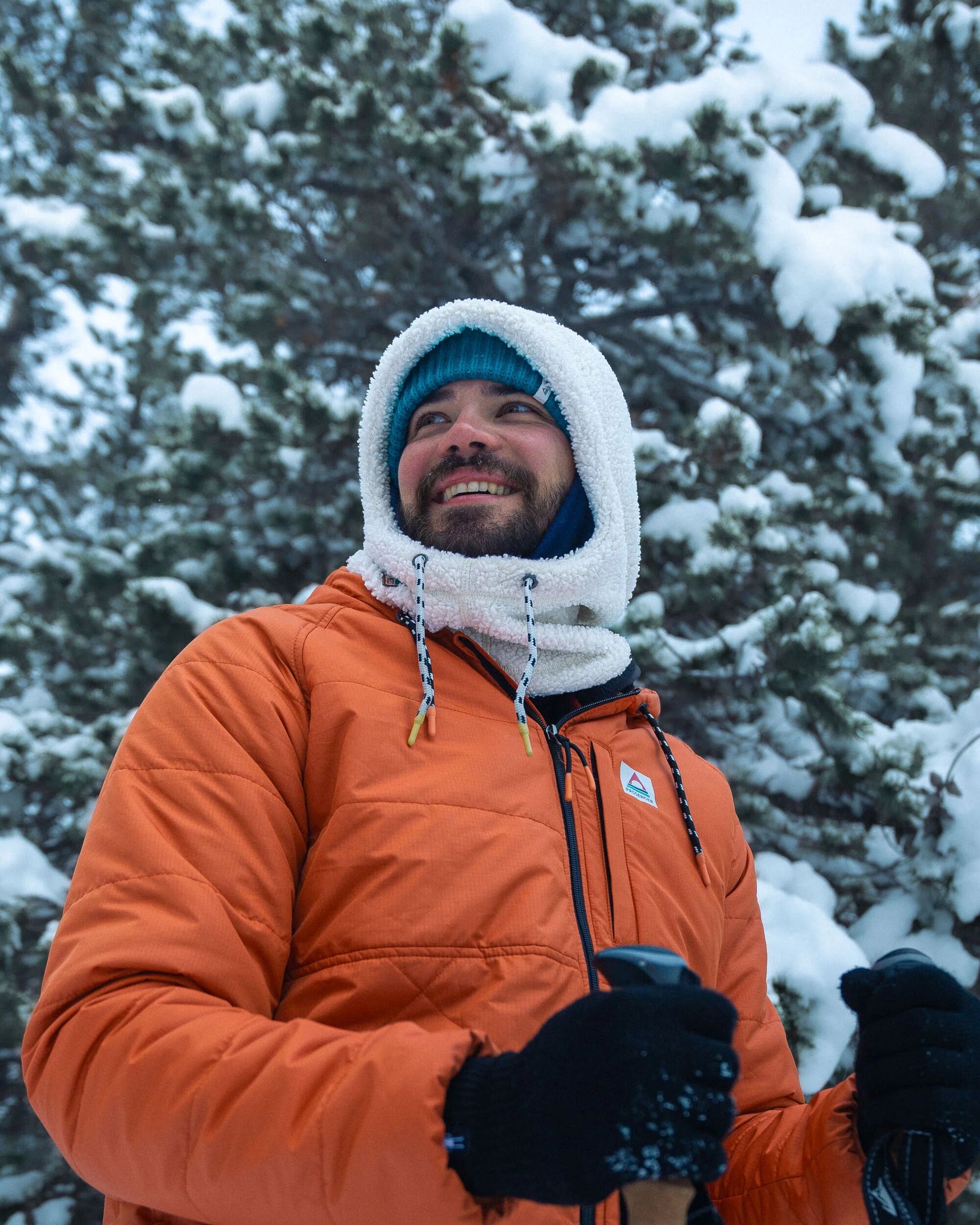 Snowdrift Recycled Polar Fleece Hood - Birch - Lifestyle - Male