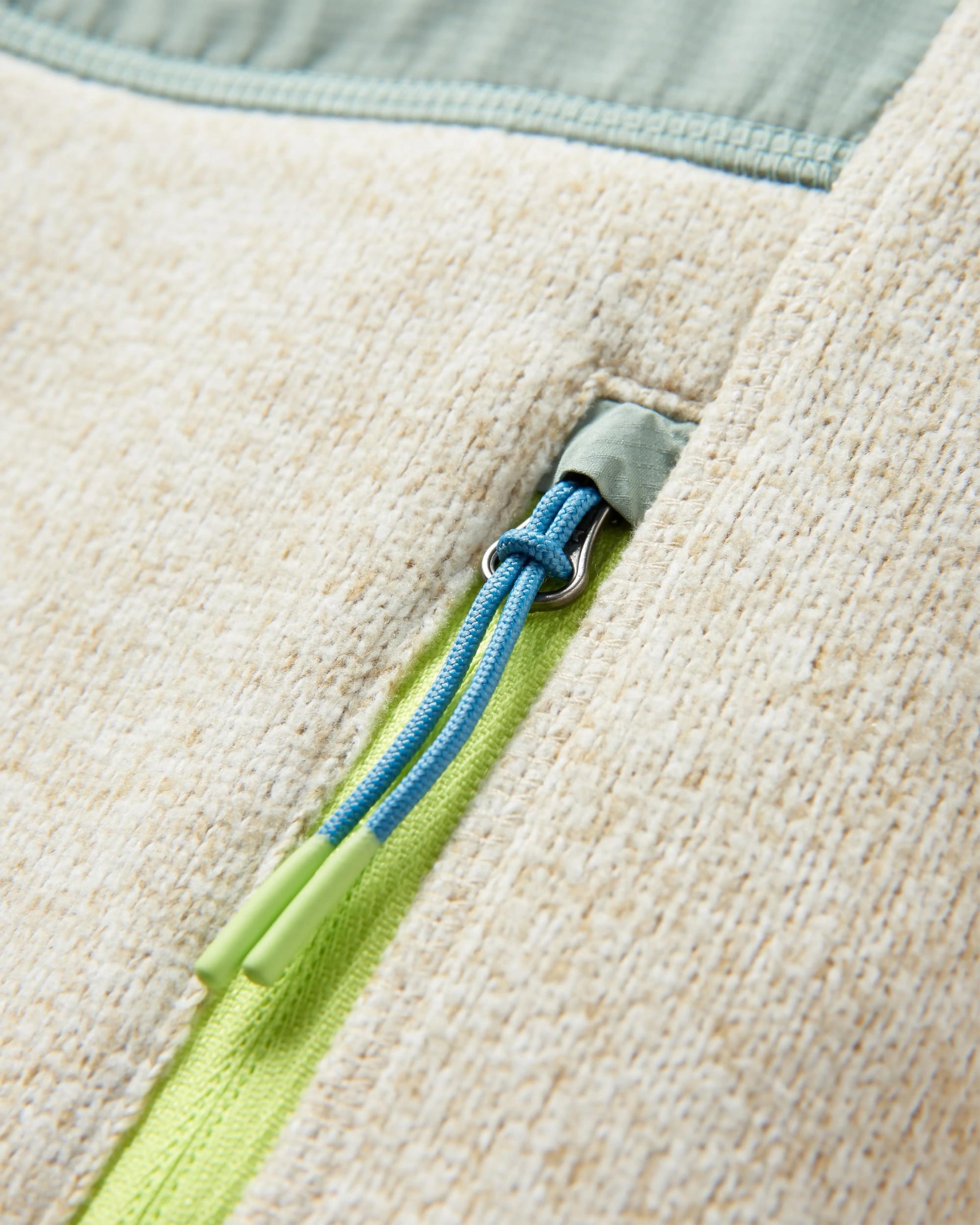Women's Wilder Recycled Polartec® Fleece - Birch Marl - Flatlay