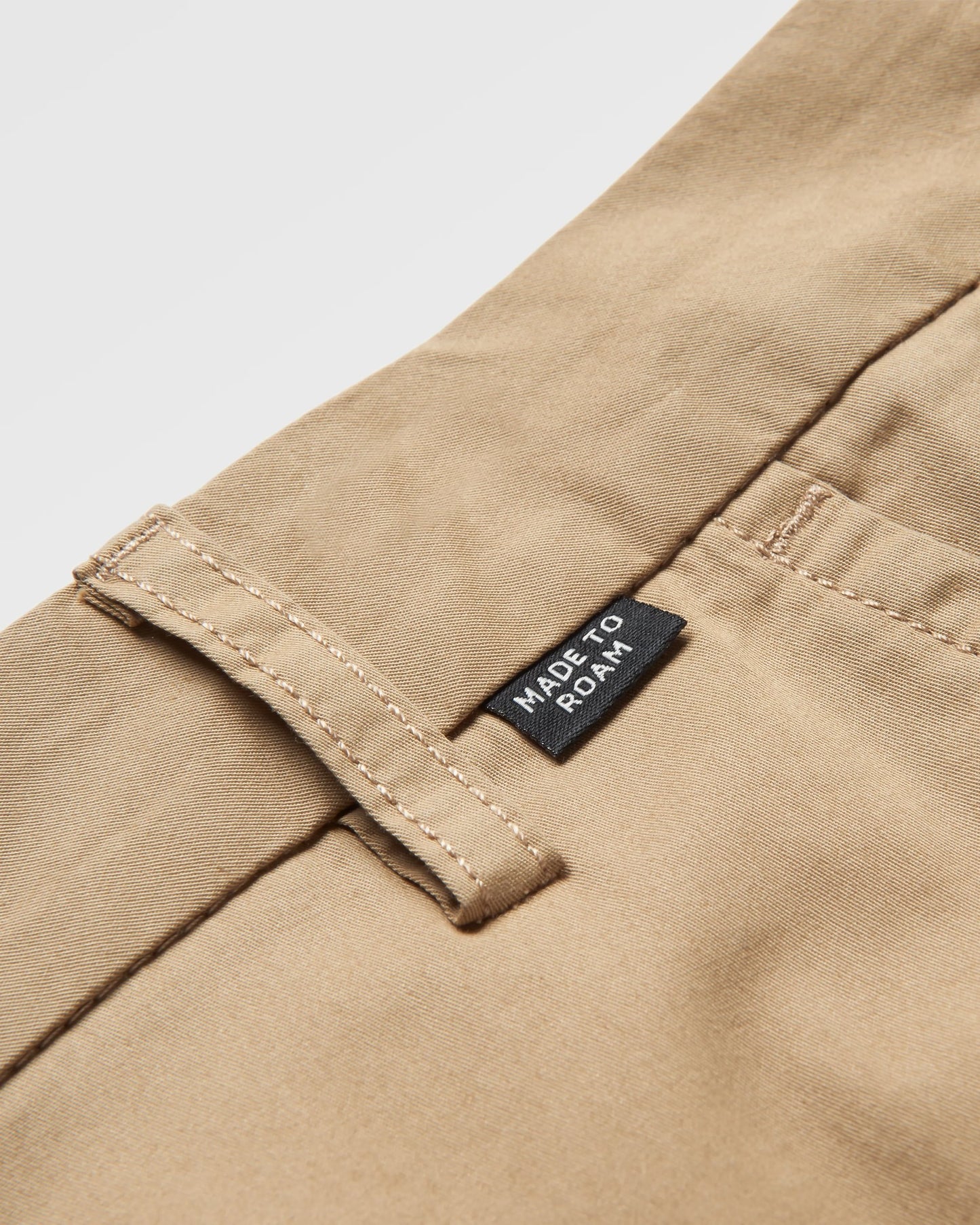 365 Light Organic Cotton Trouser - Biscuit - Flatlay