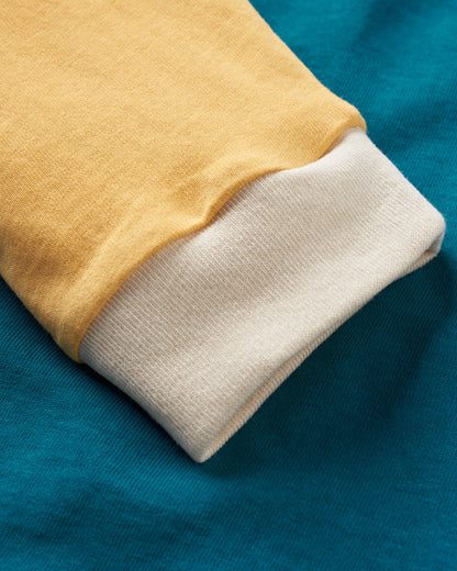 Riser Recycled LS T-Shirt - Blue Coral - Flatlay