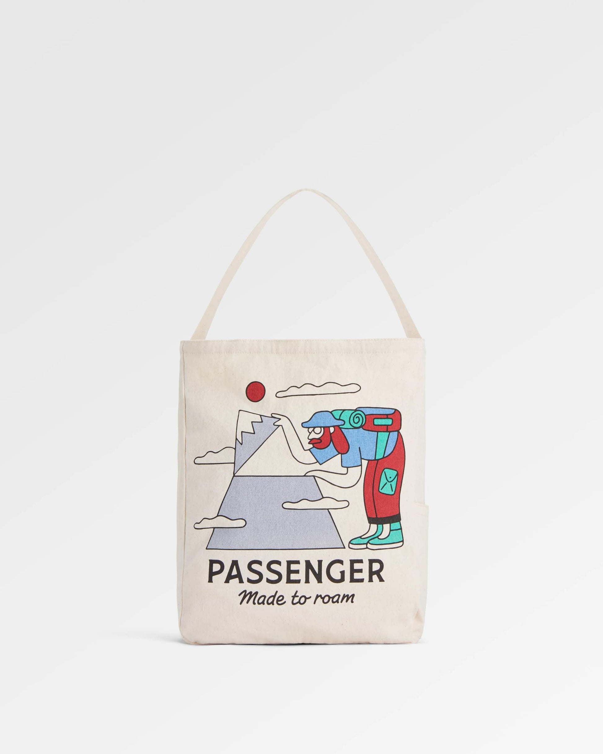 Sneaky Peak Organic Cotton Tote Bag - Multi - Passenger - Flatlay
