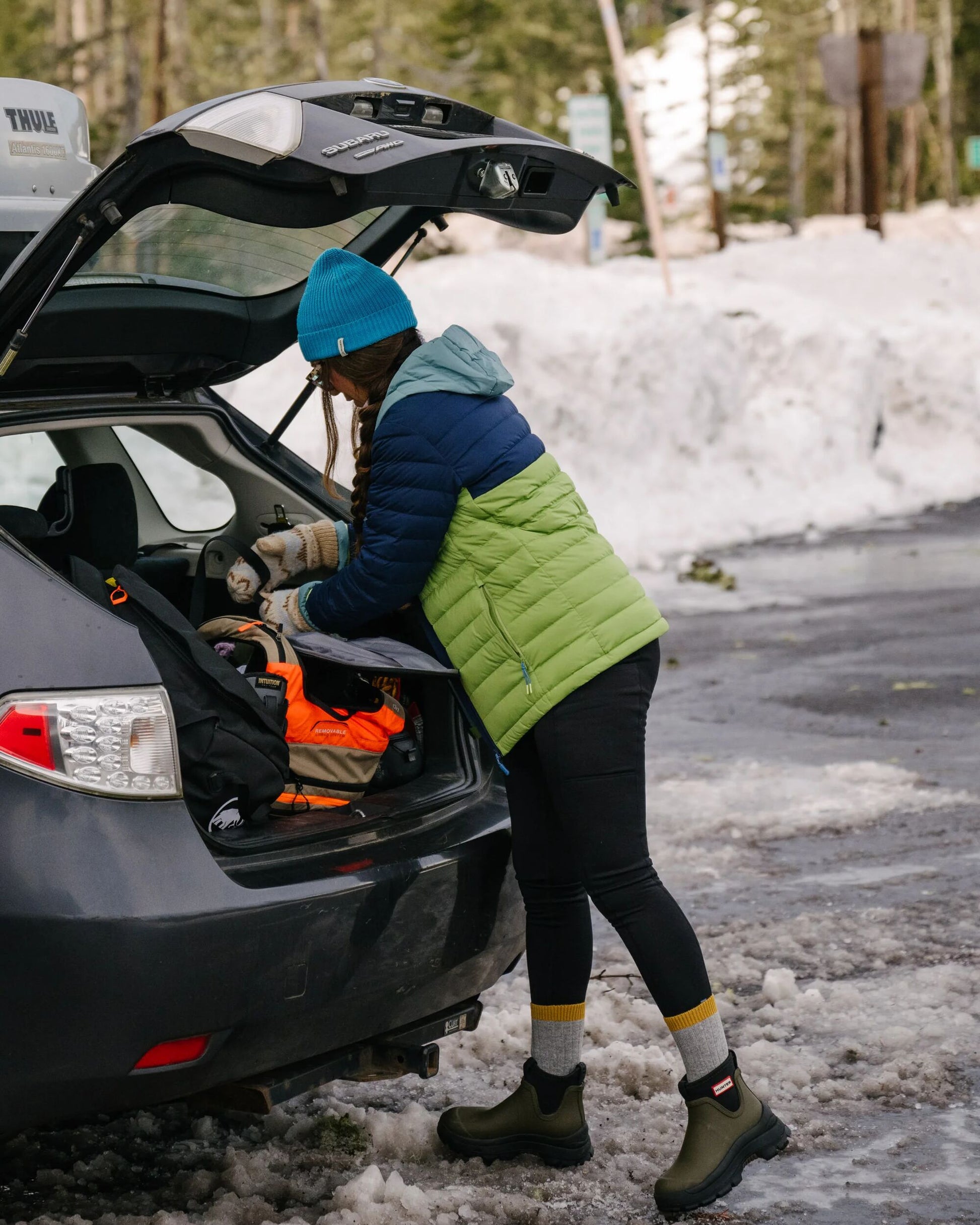 Northstar Down Recycled Jacket -  Rich Navy/Pear Green/Arctic - Lifestyle