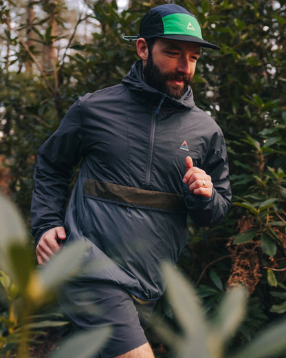 Gusto Recycled Windshell Anorak - Charcoal/Storm Grey - Lifestyle