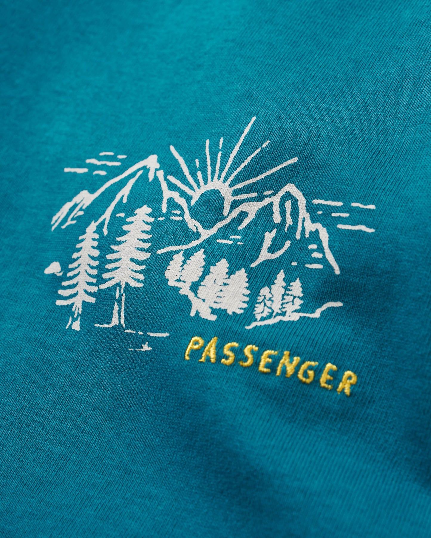 Riser Recycled LS T-Shirt - Blue Coral - Flatlay