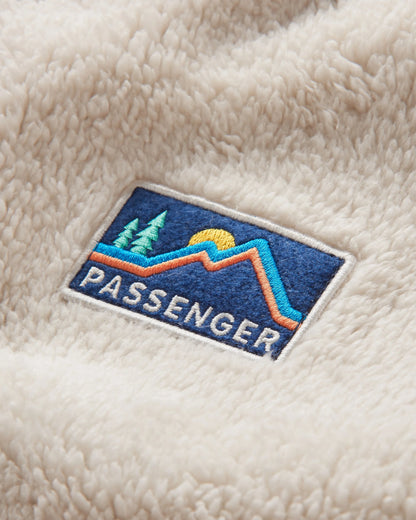 Nestling Recycled Polar-Lined Sherpa Fleece - Deep Plum - Flatlay
