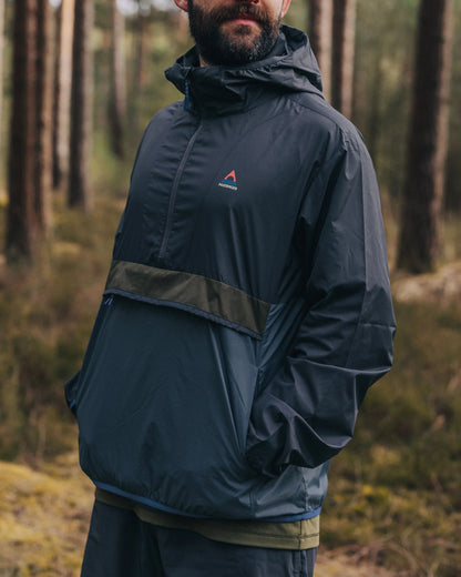 Gusto Recycled Windshell Anorak - Charcoal/Storm Grey - Lifestyle