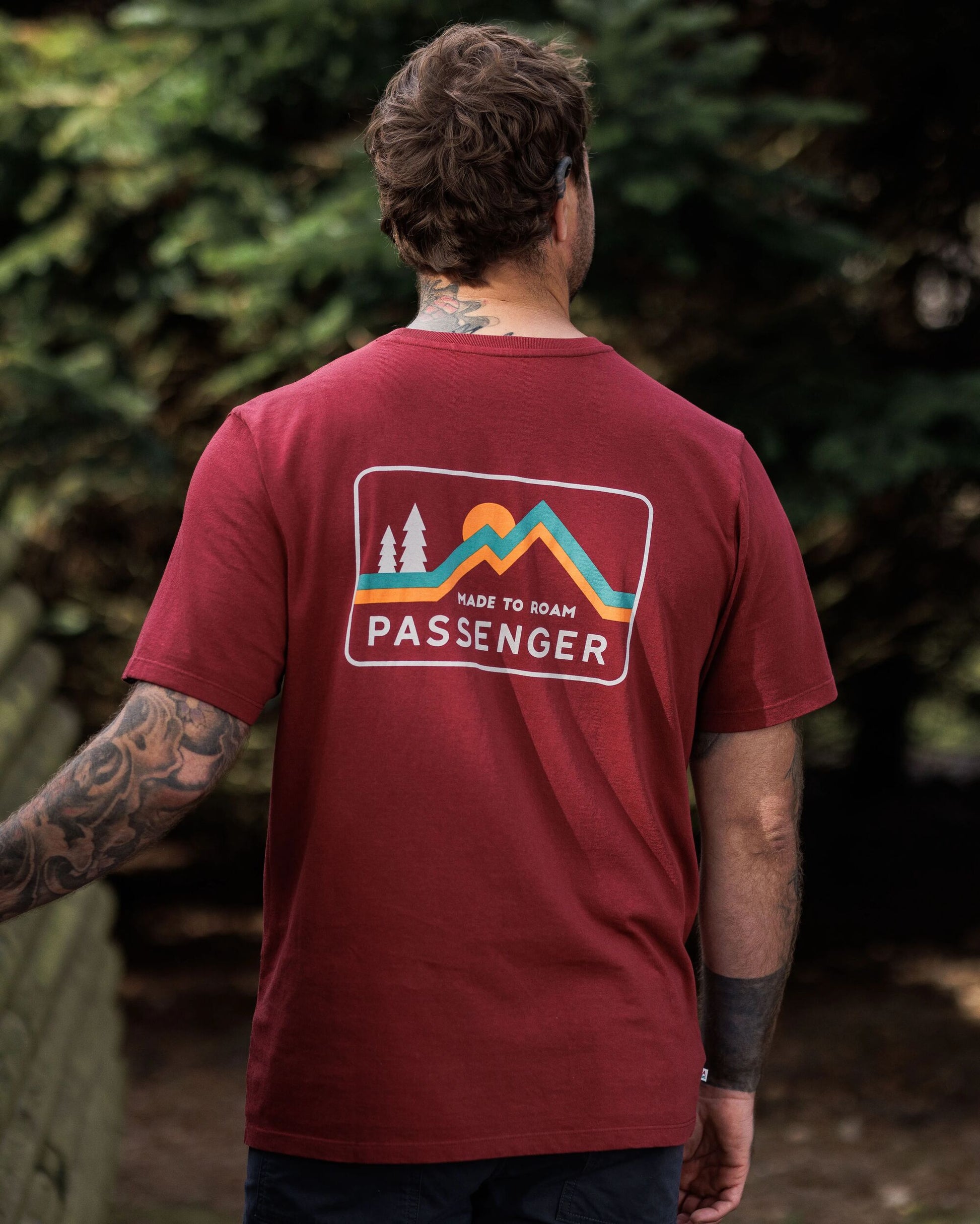 Made to Roam Recycled Cotton T-Shirt - Forest Berry