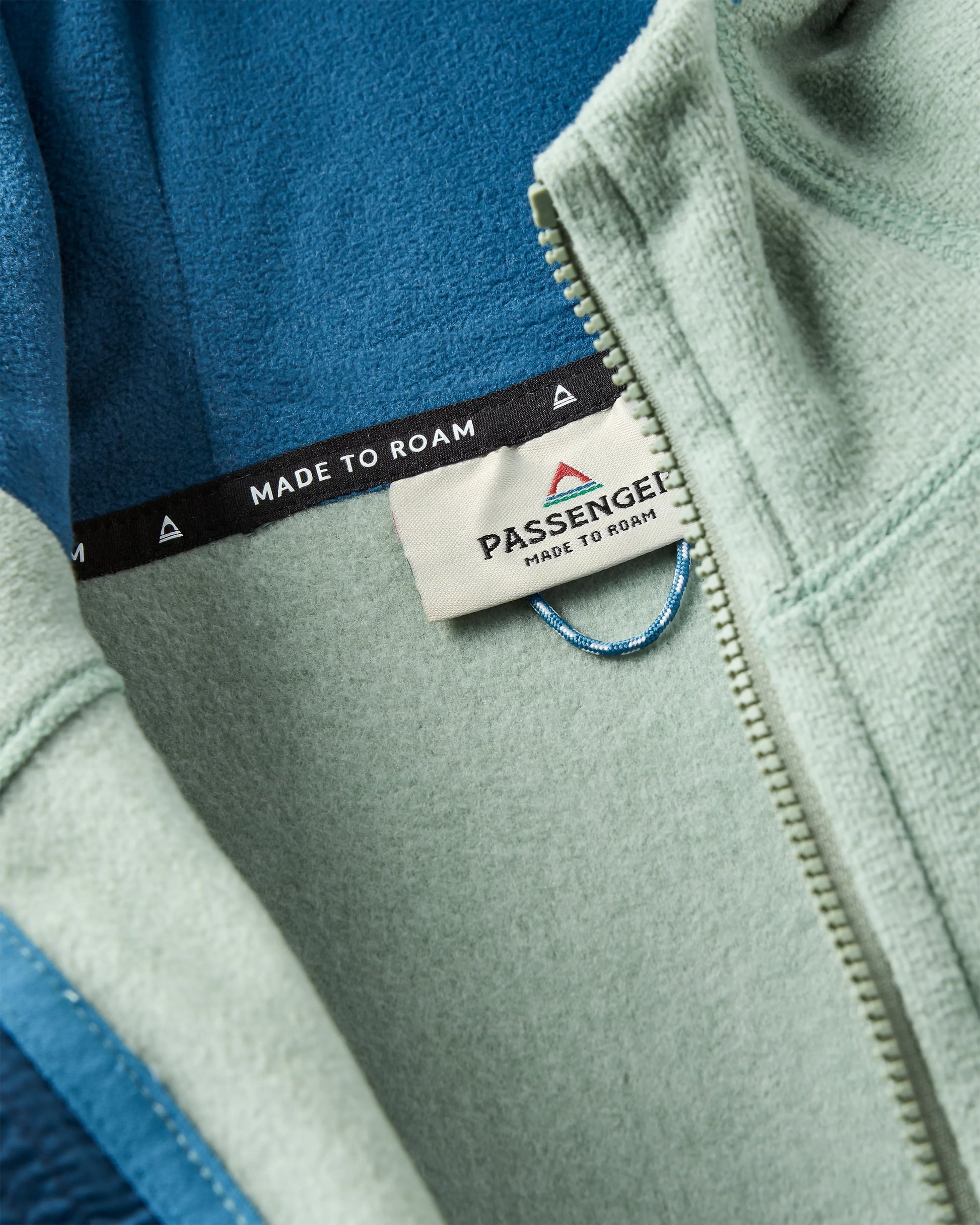 Crest Recycled Polartec® Fleece Hoodie - Pistachio - Flatlay