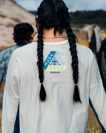 Pacifica Recycled Active LS Top - Birch Marl - Lifestyle