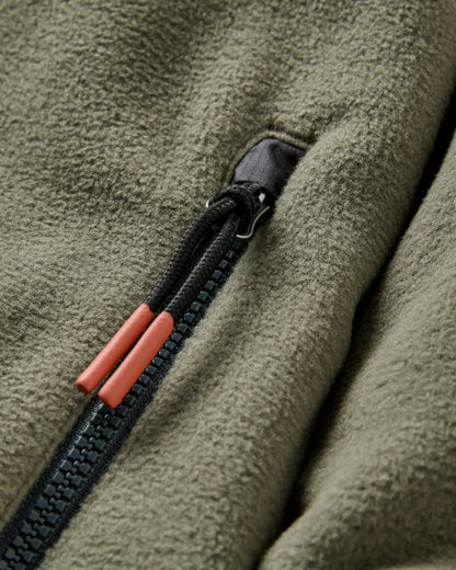 Dusk Polar Fleece - Dusty Olive - Flatlay