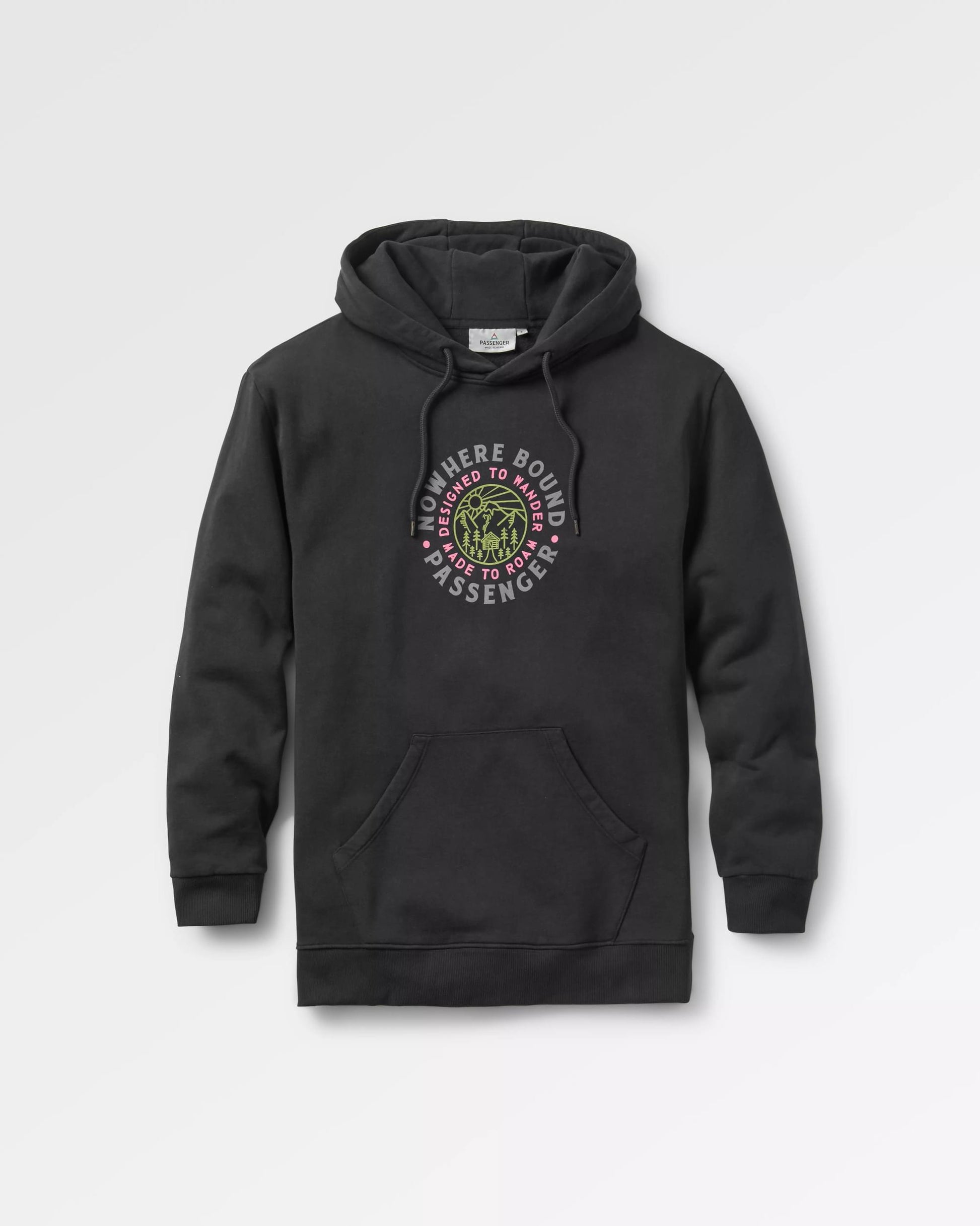 In The Woods Hoodie - Black - Flatlay