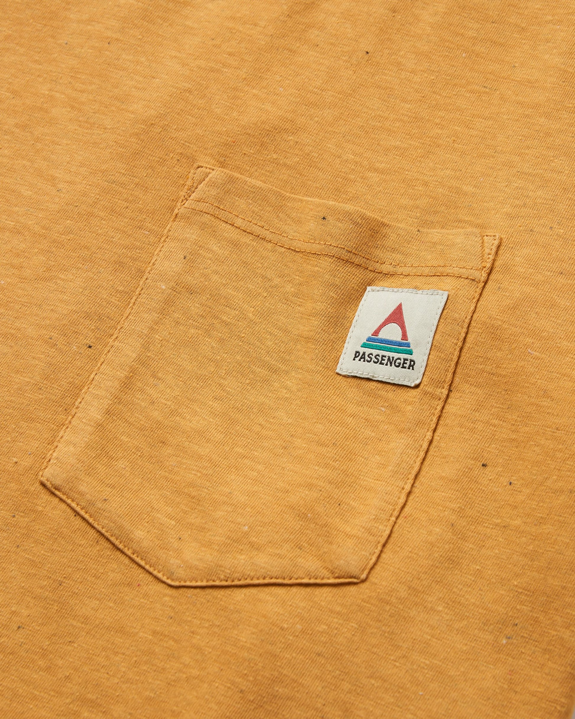 Heritage Recycled Relaxed Fit T-Shirt - Spruce Yellow Marl - Flatlay